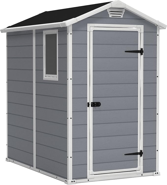 4x6 Resin Outdoor Storage Shed – Durable & Weatherproof Storage Solution