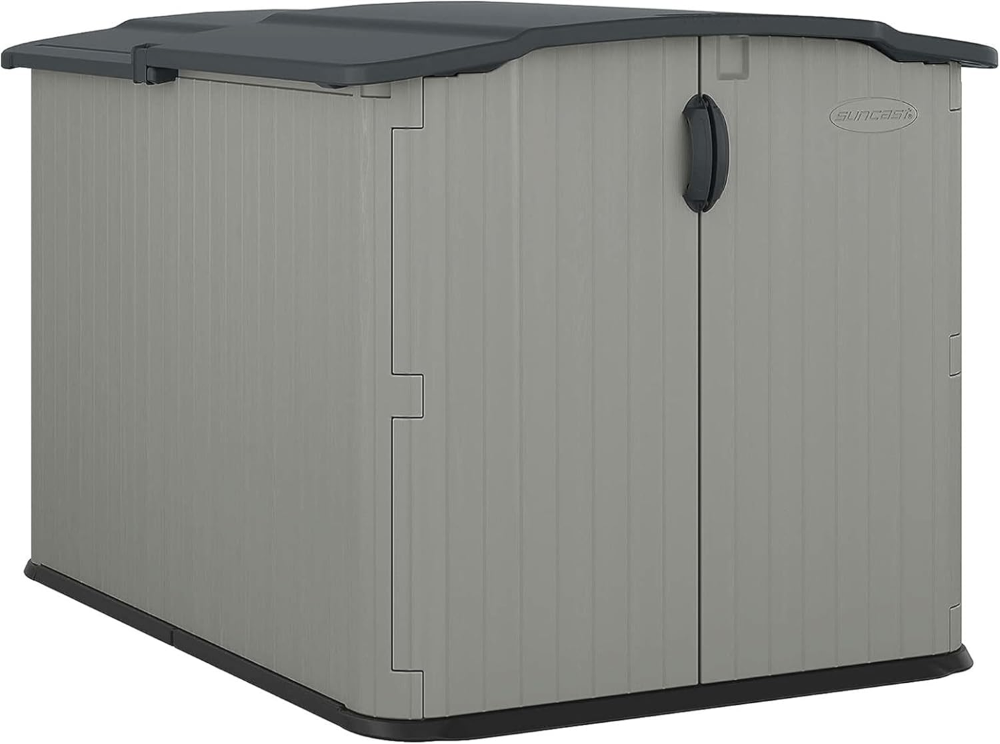 Horizontal Outdoor Storage Shed – 5x7 Resin Shed with Floor Included