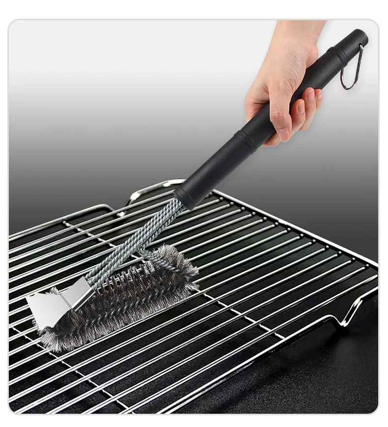 Barbecue Grill Cleaning Brush With Scraper – Ultimate BBQ Grill Cleaning Tool