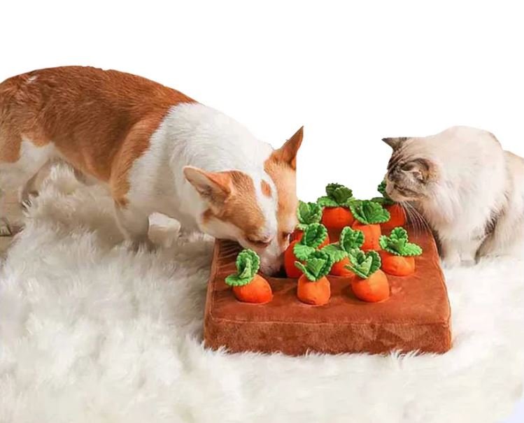 Calming Carrot Farm Interactive Toy for Dogs