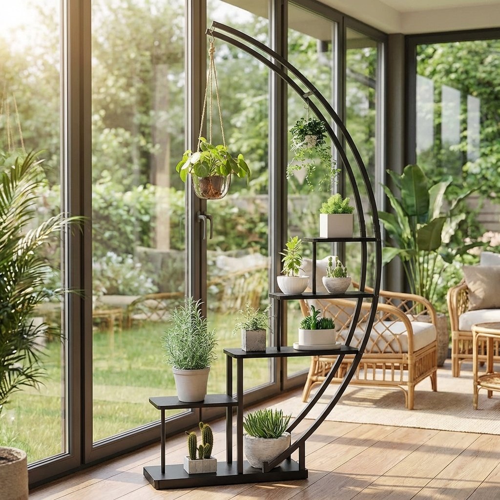 5 Tier Metal Plant Stand Indoor 4